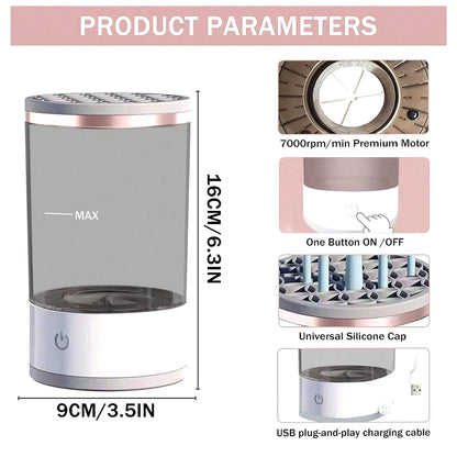 Machine de nettoyage électrique pour pinceaux de maquillage