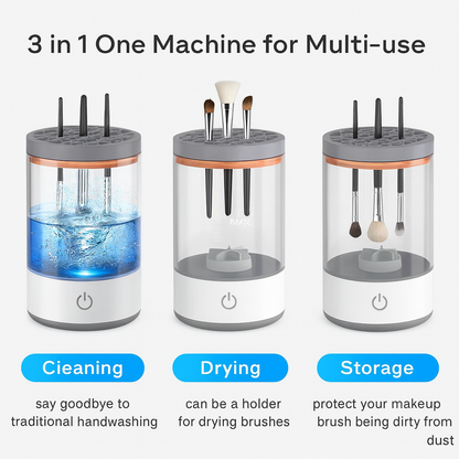 Machine de nettoyage électrique pour pinceaux de maquillage